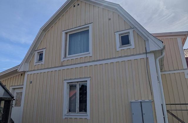 Träfasad efter fasadtvätt